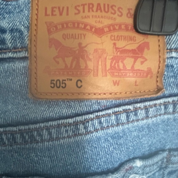 VINTAGE LEVI’S 505 DISTRESSED PAINT SPLATTER ONE OF A KIND 28 X 28 MIDRISE JEAN - Picture 7 of 15